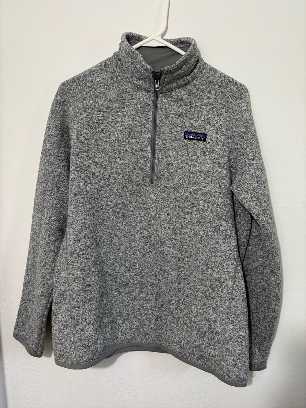 Patagonia Grey Half-Zip Sweater Fleece Pullover